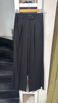 Bol Paça Kumaş Pantolon Siyah /S/M/L