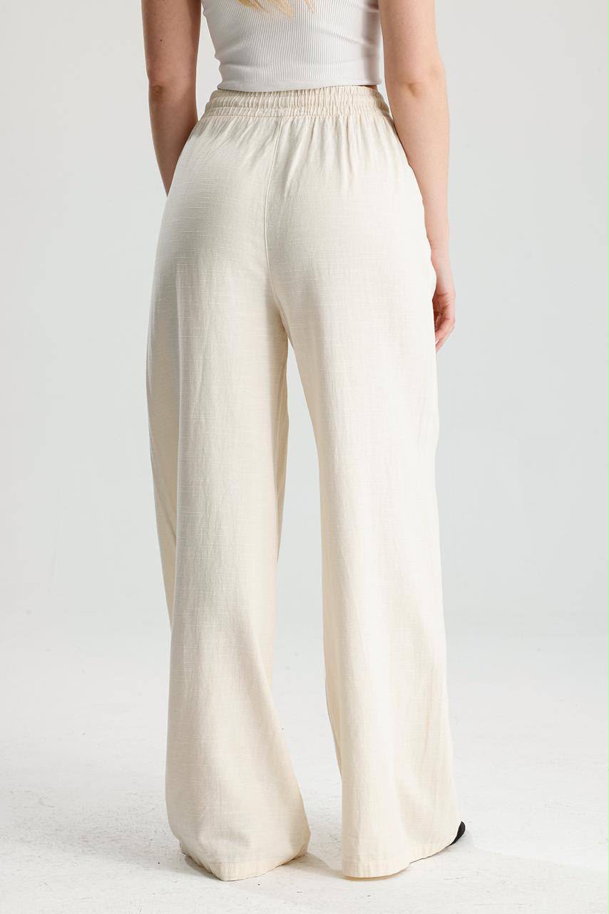 Beli Lastikli Keten Pantolon