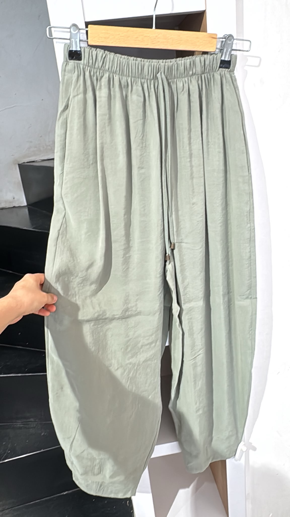 Beli Lastikli Şalvar Pantolon