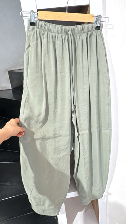 Beli Lastikli Şalvar Pantolon