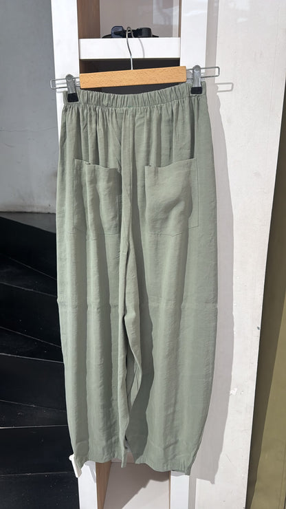 Beli Lastikli Şalvar Pantolon