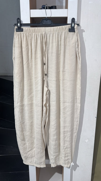 Beli Lastikli Şalvar Pantolon