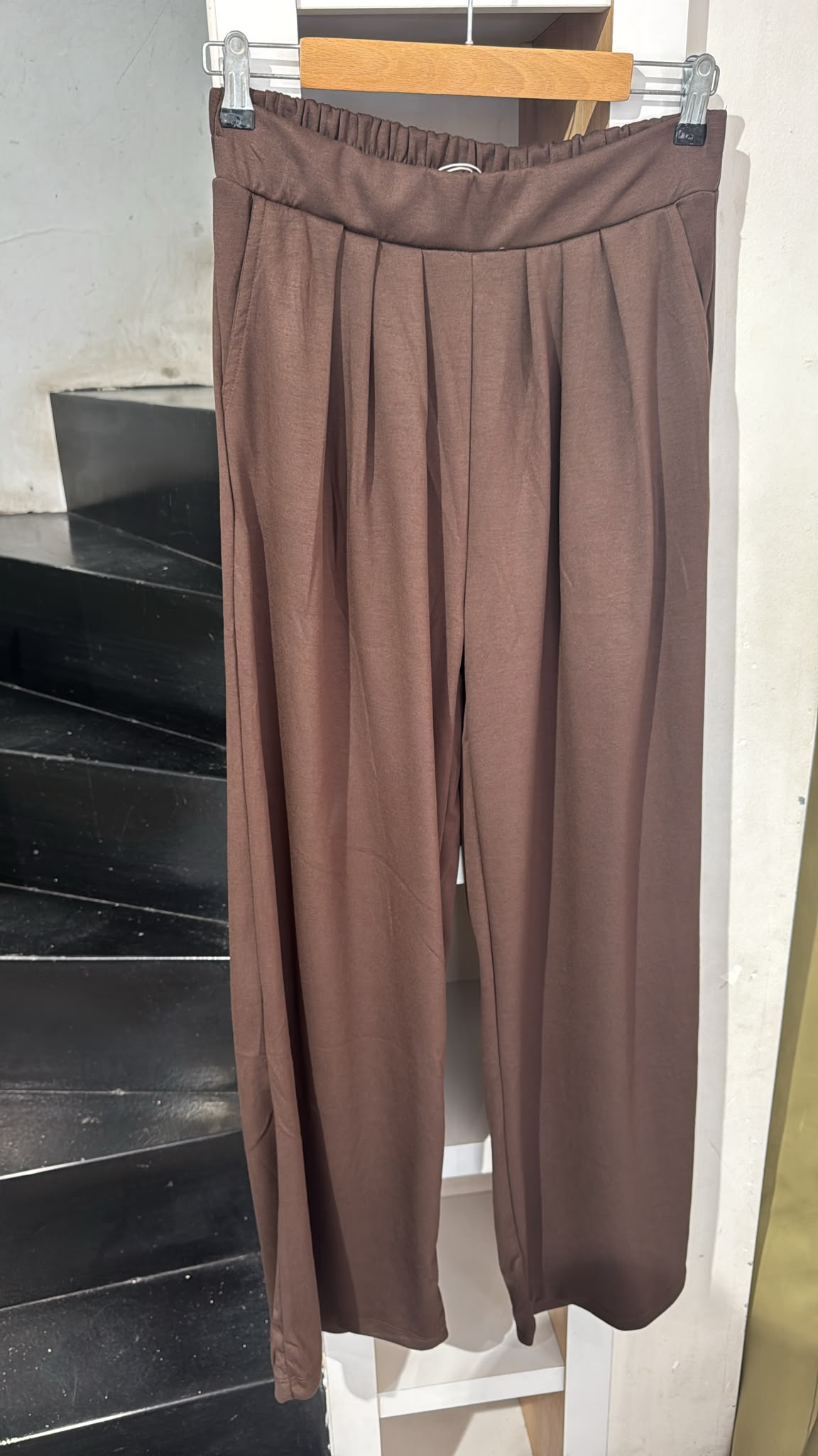 Arkası Lastikli Bol Pantalon